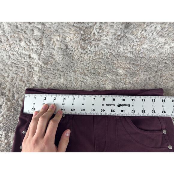 Athleta Size S Stretch Pull On Legging Purple Casual Pockets Pants - Picture 4 of 11